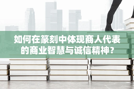 如何在篆刻中体现商人代表的商业智慧与诚信精神？