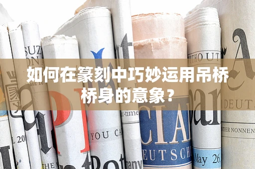 如何在篆刻中巧妙运用吊桥桥身的意象？
