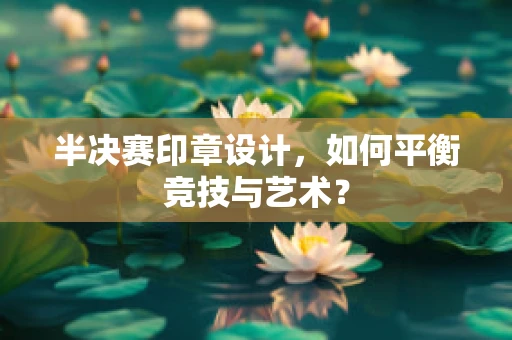 半决赛印章设计，如何平衡竞技与艺术？