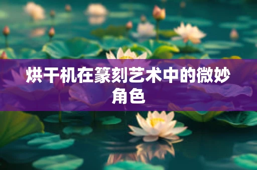 烘干机在篆刻艺术中的微妙角色