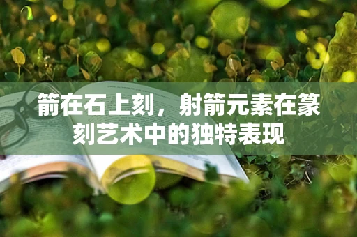 箭在石上刻，射箭元素在篆刻艺术中的独特表现