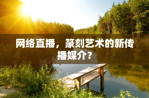 网络直播，篆刻艺术的新传播媒介？