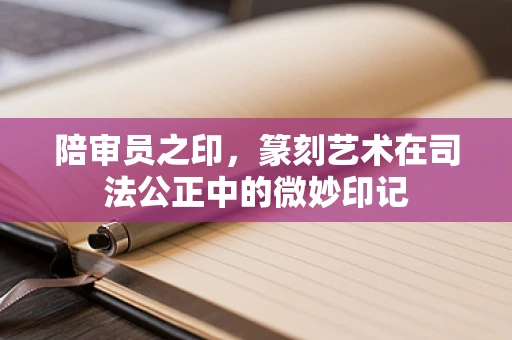 陪审员之印，篆刻艺术在司法公正中的微妙印记