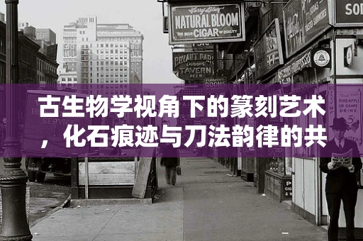 古生物学视角下的篆刻艺术，化石痕迹与刀法韵律的共鸣
