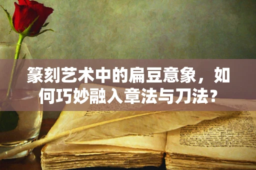 篆刻艺术中的扁豆意象，如何巧妙融入章法与刀法？