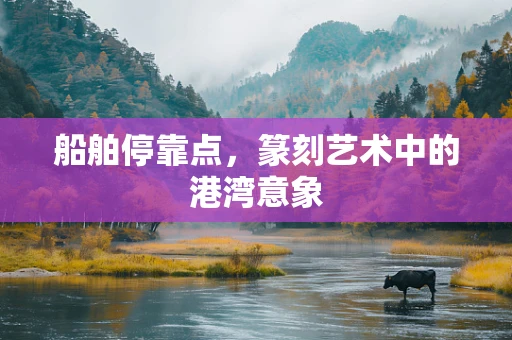 船舶停靠点，篆刻艺术中的港湾意象