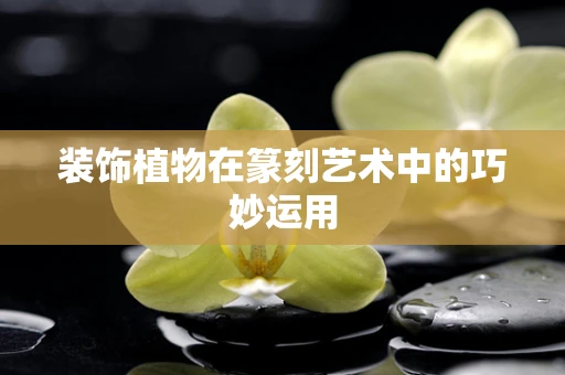 装饰植物在篆刻艺术中的巧妙运用