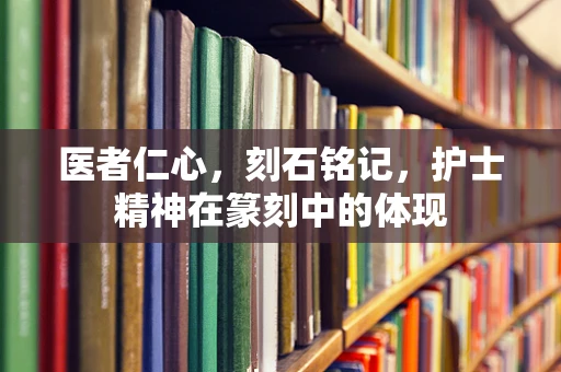 医者仁心，刻石铭记，护士精神在篆刻中的体现