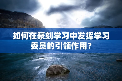 如何在篆刻学习中发挥学习委员的引领作用？