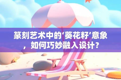 篆刻艺术中的‘葵花籽’意象，如何巧妙融入设计？