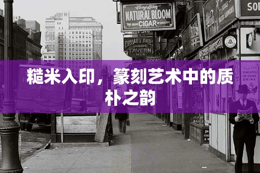 糙米入印，篆刻艺术中的质朴之韵