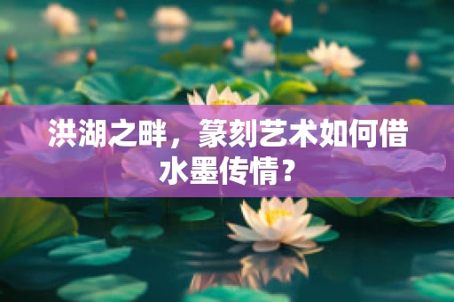 洪湖之畔，篆刻艺术如何借水墨传情？