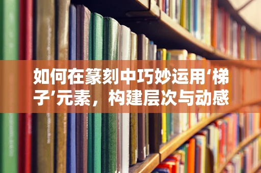 如何在篆刻中巧妙运用‘梯子’元素，构建层次与动感？