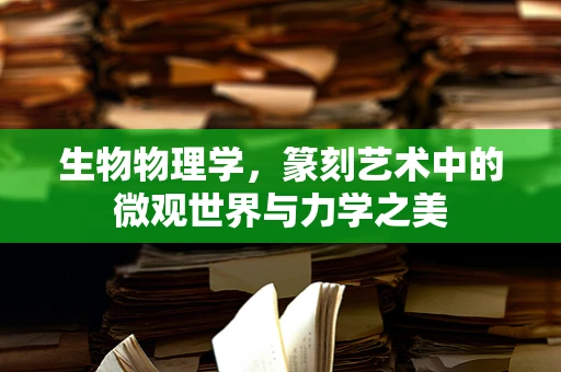 生物物理学，篆刻艺术中的微观世界与力学之美
