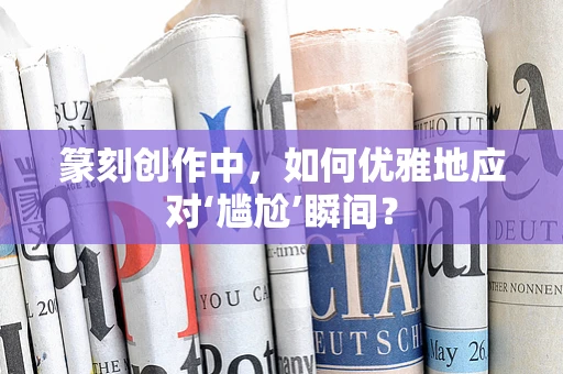 篆刻创作中，如何优雅地应对‘尴尬’瞬间？