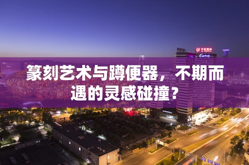 篆刻艺术与蹲便器，不期而遇的灵感碰撞？