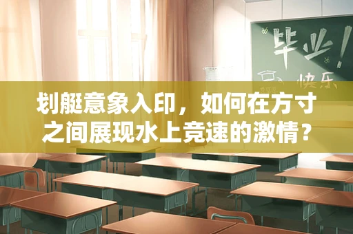 划艇意象入印，如何在方寸之间展现水上竞速的激情？