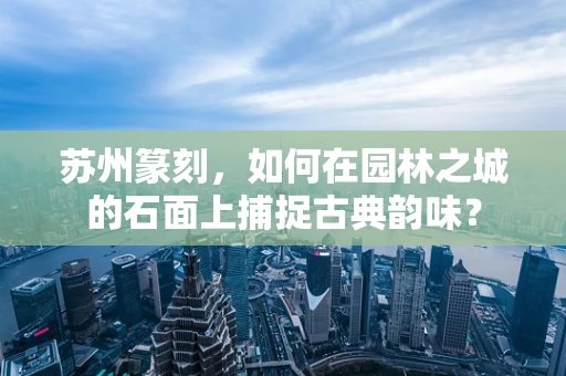 苏州篆刻，如何在园林之城的石面上捕捉古典韵味？