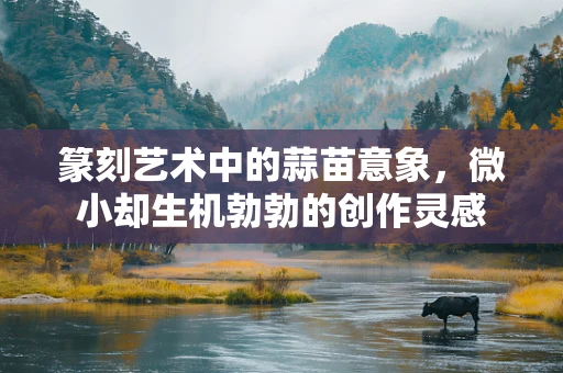 篆刻艺术中的蒜苗意象，微小却生机勃勃的创作灵感