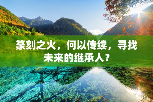 篆刻之火，何以传续，寻找未来的继承人？