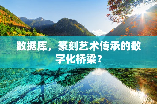 数据库，篆刻艺术传承的数字化桥梁？