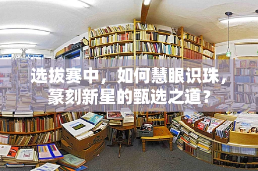 选拔赛中，如何慧眼识珠，篆刻新星的甄选之道？