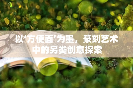 以‘方便面’为墨，篆刻艺术中的另类创意探索
