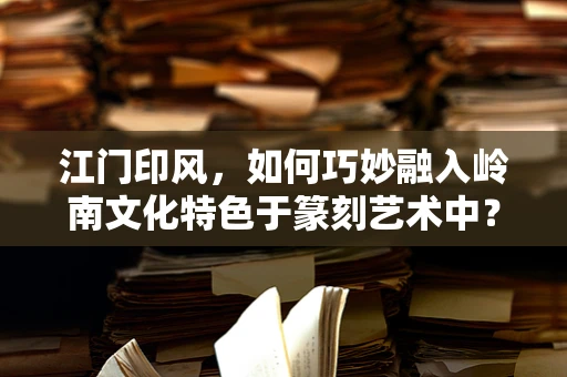 江门印风，如何巧妙融入岭南文化特色于篆刻艺术中？