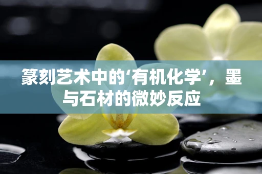 篆刻艺术中的‘有机化学’，墨与石材的微妙反应