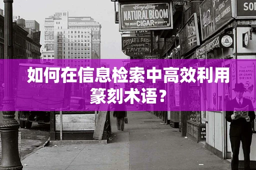 如何在信息检索中高效利用篆刻术语？