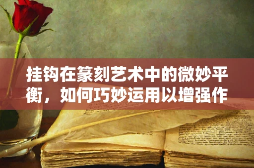 挂钩在篆刻艺术中的微妙平衡，如何巧妙运用以增强作品韵律感？