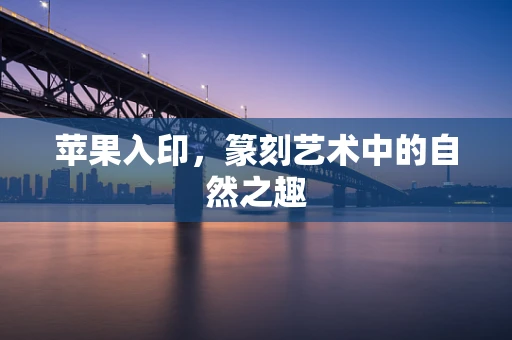苹果入印，篆刻艺术中的自然之趣