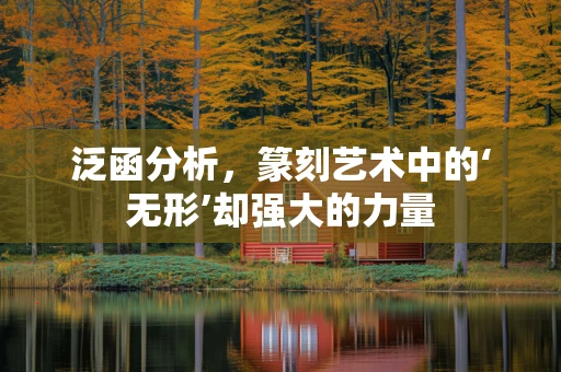 泛函分析，篆刻艺术中的‘无形’却强大的力量