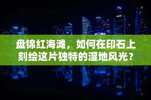 盘锦红海滩，如何在印石上刻绘这片独特的湿地风光？
