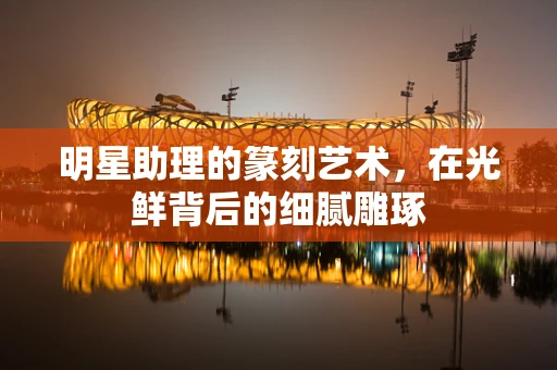 明星助理的篆刻艺术，在光鲜背后的细腻雕琢