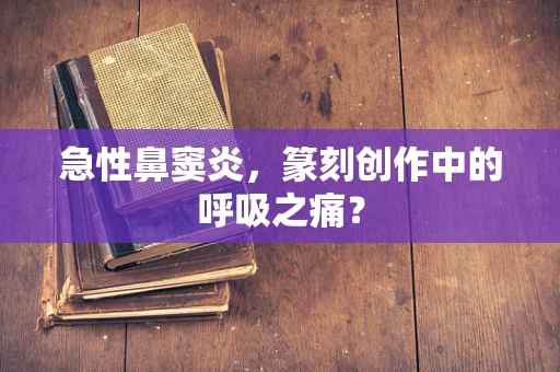 急性鼻窦炎，篆刻创作中的呼吸之痛？