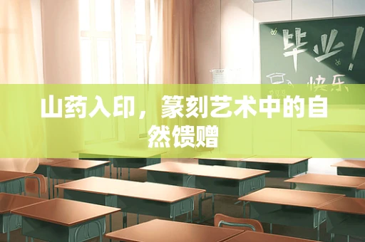 山药入印，篆刻艺术中的自然馈赠