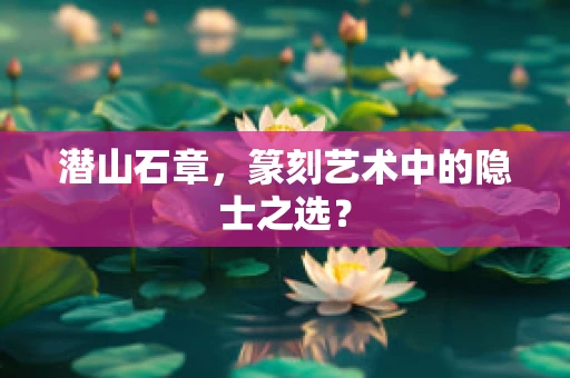 潜山石章，篆刻艺术中的隐士之选？