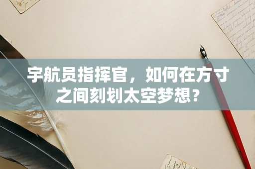 宇航员指挥官，如何在方寸之间刻划太空梦想？