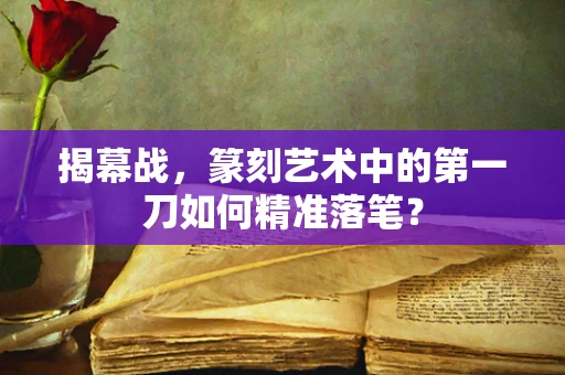 揭幕战，篆刻艺术中的第一刀如何精准落笔？