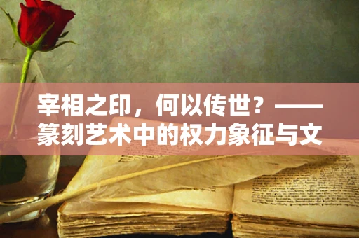 宰相之印，何以传世？——篆刻艺术中的权力象征与文化传承