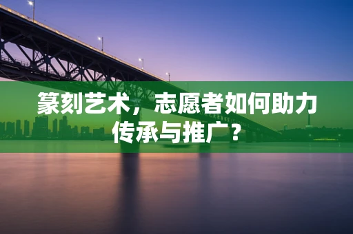 篆刻艺术，志愿者如何助力传承与推广？
