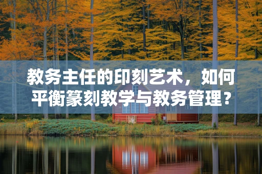 教务主任的印刻艺术，如何平衡篆刻教学与教务管理？