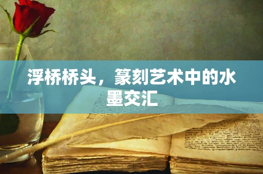 浮桥桥头，篆刻艺术中的水墨交汇