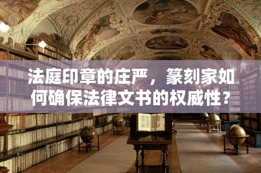 法庭印章的庄严，篆刻家如何确保法律文书的权威性？