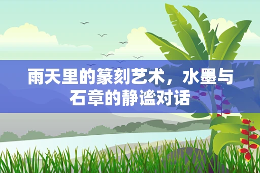 雨天里的篆刻艺术，水墨与石章的静谧对话