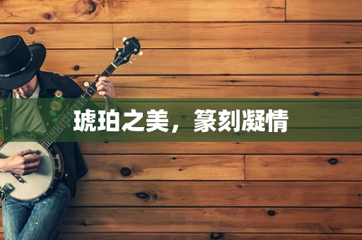 琥珀之美，篆刻凝情