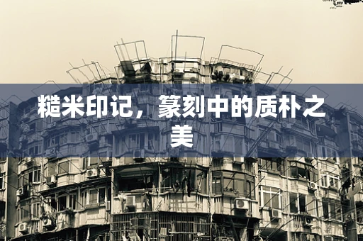 糙米印记，篆刻中的质朴之美