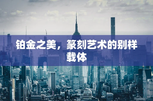 铂金之美，篆刻艺术的别样载体