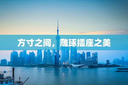 方寸之间，雕琢插座之美